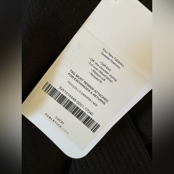 FABLETICS PSYLLOS SWEATER Black Size M - Picture 6 of 7